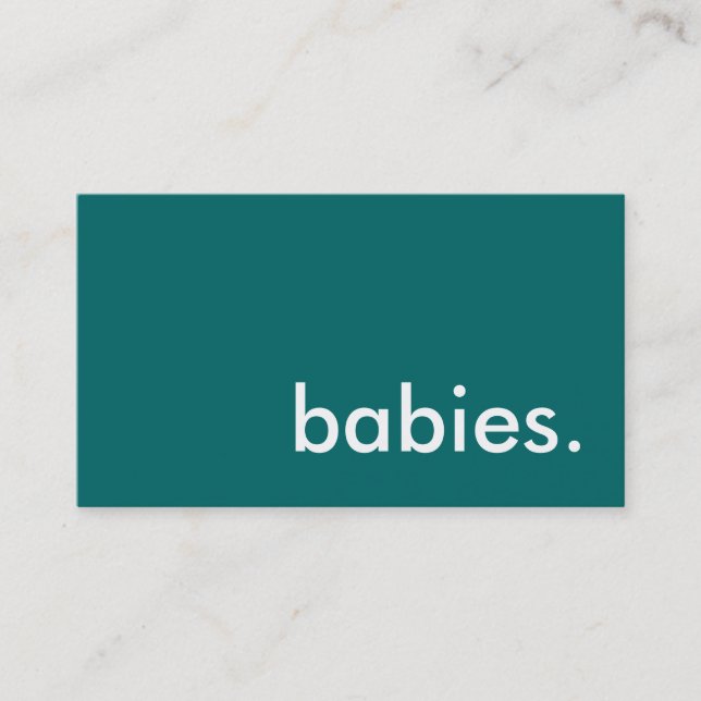 babies. business card (Front)
