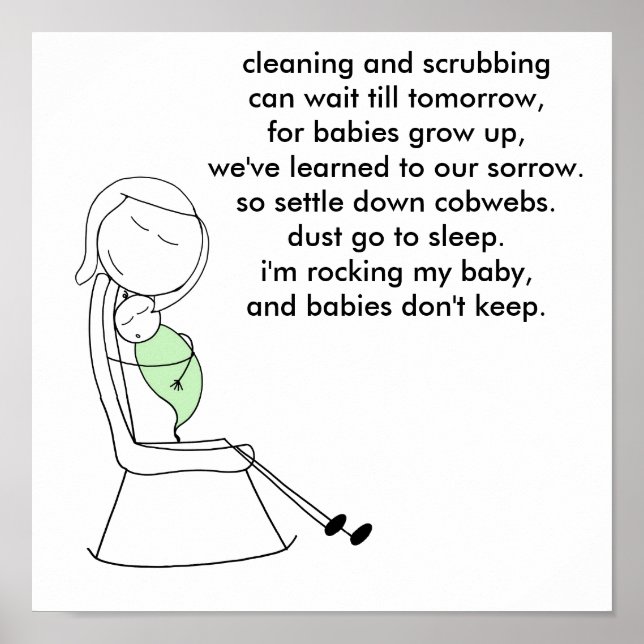 Babies Don't Keep, Mommy, Green Poster (Front)