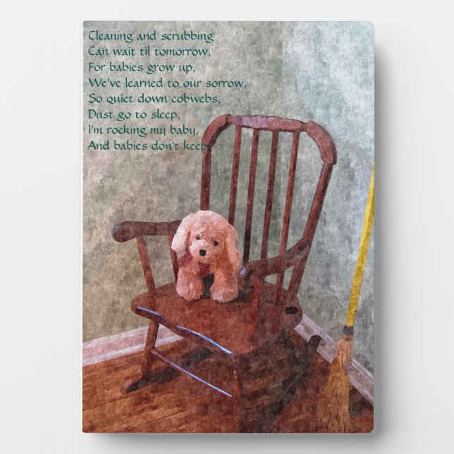 "Babies don't keep" Nursery Plaque (Front)