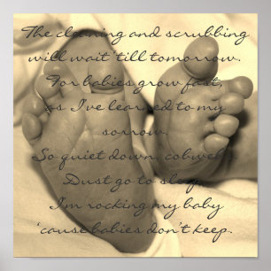 Babies Don't Keep Poster