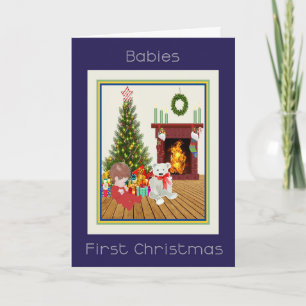 Babies First Christmas Baby Tree & Room Card