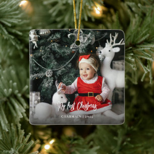 Babies First Christmas Ceramic Ornament