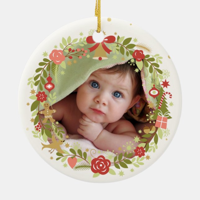 Babies First Christmas Ceramic Tree Decoration (Back)