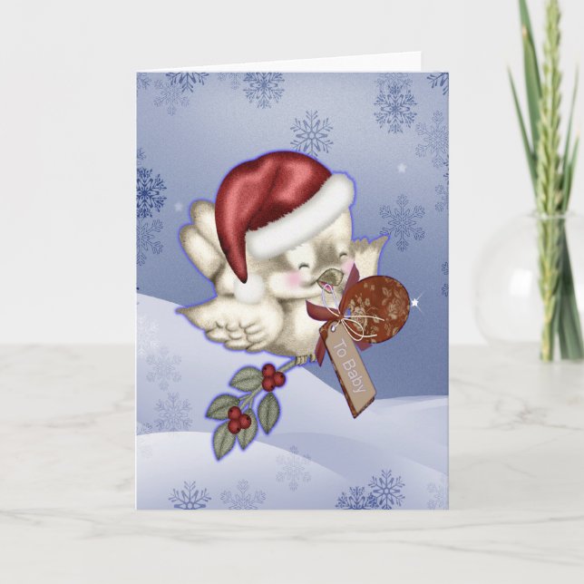 Babies First Christmas Holiday Card (Front)
