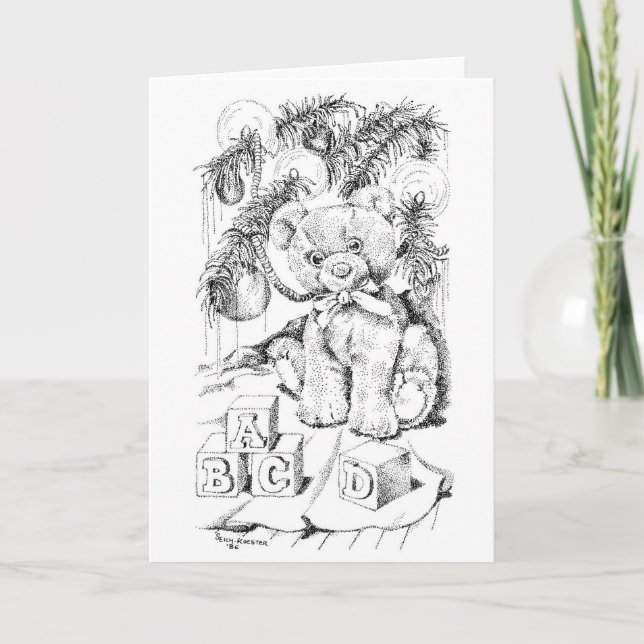 Babies first Christmas Holiday Card (Front)