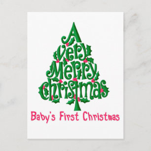 Babies First Christmas Postcard