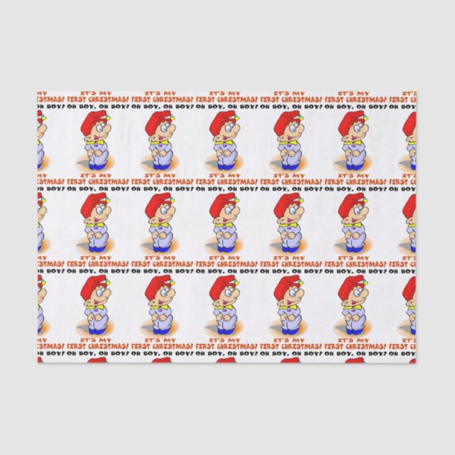 Babies First Christmas Tissue Paper (Front)