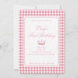 Babies First Coquette Birthday! Invitation