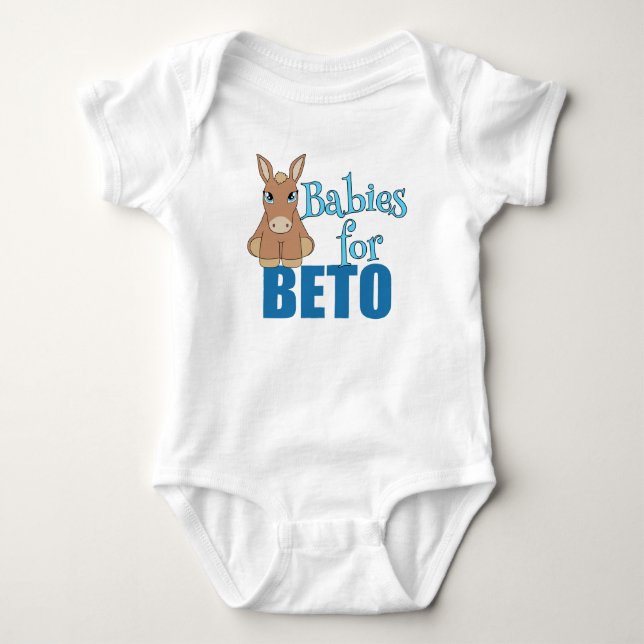 Babies for Beto 2022 Texas Governor Election Baby Bodysuit (Front)