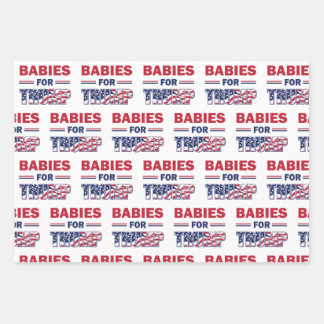 Babies for Trump Wrapping Paper Sheet