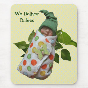Babies in Clay: Midwife, Doctors: Deliver Baby Mouse Mat