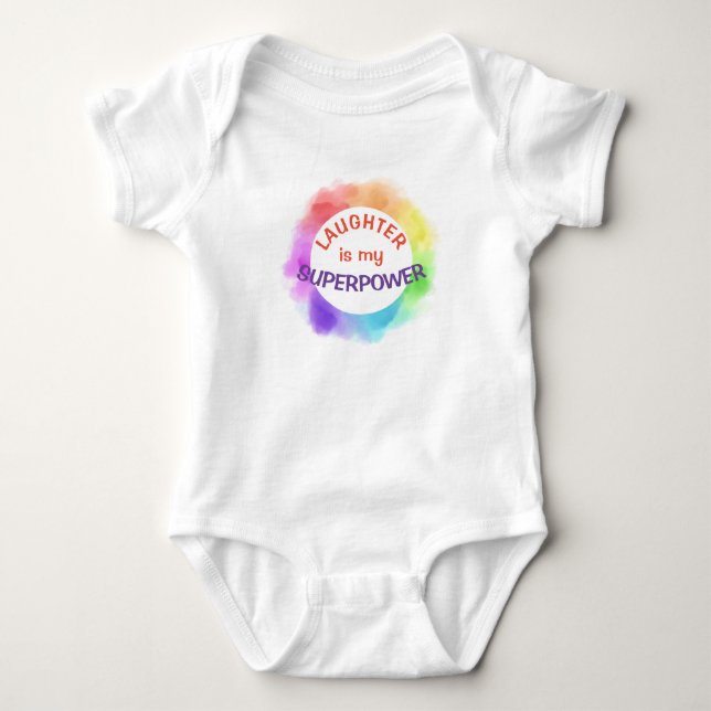 babie's laughter SUPERPOWER bodysuit (Front)
