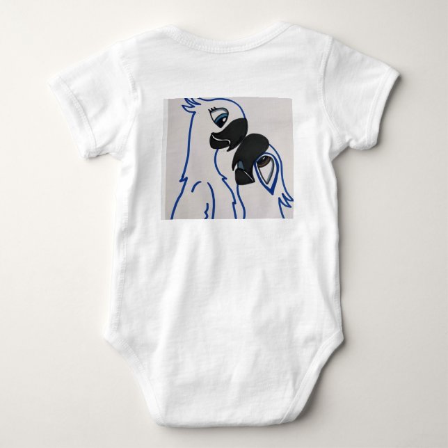 babies' monkeys baby bodysuit (Back)