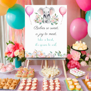 Babies So Sweet Treat Baby Elephant Dessert Poster