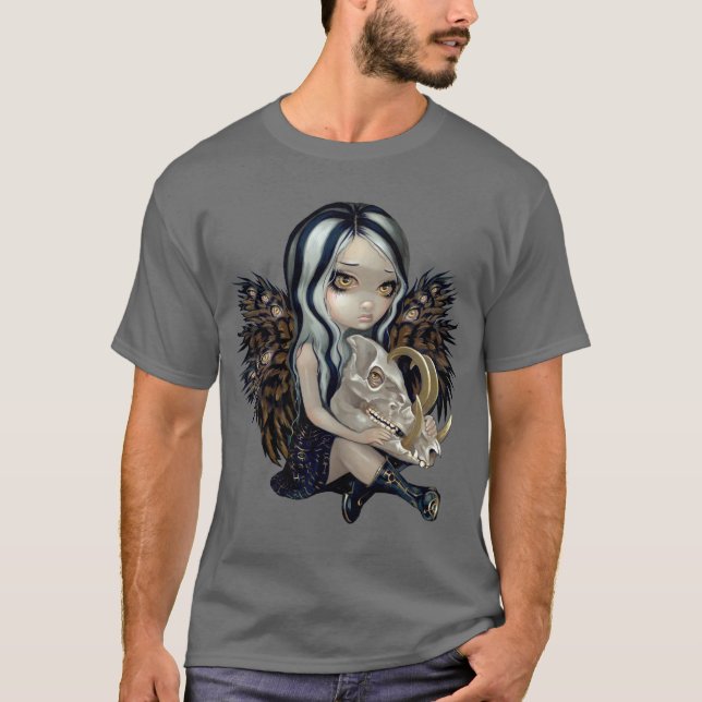 Babirusa Skull Shirt lowbrow gothic fairy skeleton (Front)