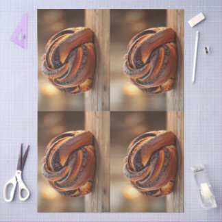 Babka Cake Eastern Europe Tasty Food Photo Tissue Paper