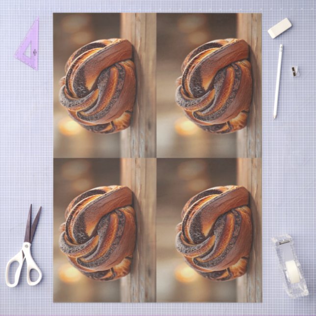 Babka Cake Eastern Europe Tasty Food Photo Tissue Paper (Craft)