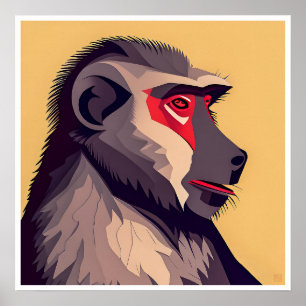 Baboon Art Print