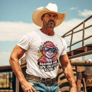 Baboon Bonanza Tee: Ape-solutely Cool Statement We T-Shirt