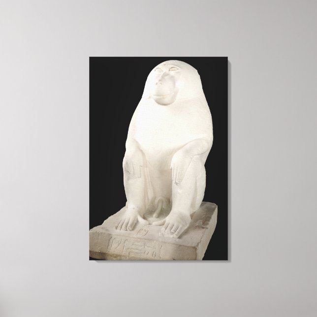 Baboon, Middle Kingdom, possibly 7th Dynasty Canvas Print (Front)