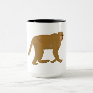 Baboon monkey art mug