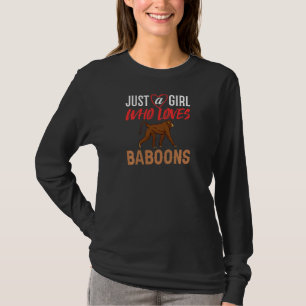Baboon Monkey Cute Animal Monkeys 1 T-Shirt