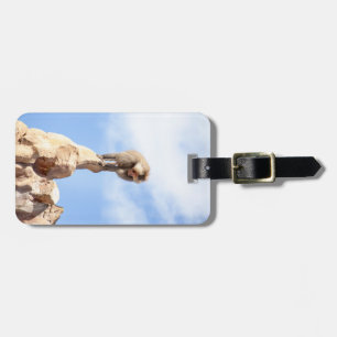 Baboon monkey on top of a mountain luggage tag