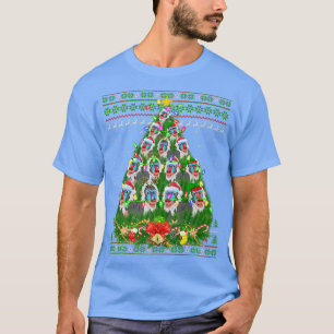 Baboon Xmas Lighting Tree Santa Baboon Ugly Christ T-Shirt