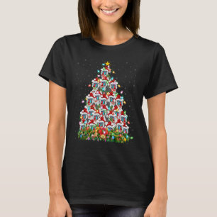 Baboon   Xmas Lights Santa Baboon Christmas Tree T-Shirt
