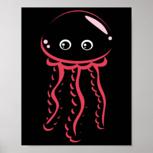 Babt Jellyfish Smiling Costume Cute Animal Hallowe Poster