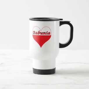 Babunia Polish Heart Travel Mug