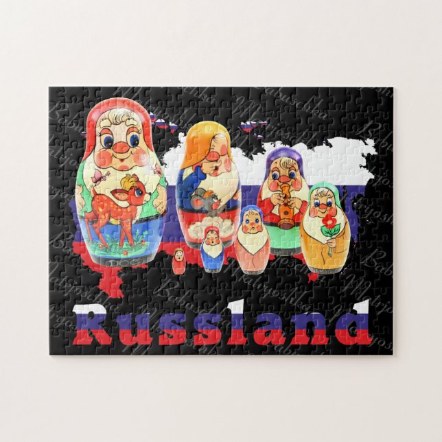 Babuschka Matrjoschka Matryoshka  Puzzles (Horizontal)