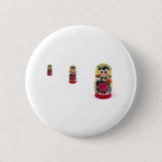babushka 6 cm round badge