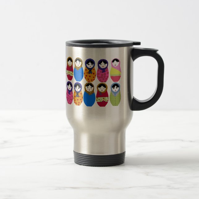 Babushka Doll Travel Mug (Right)