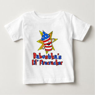 Babushka's Little Firecracker Baby T-Shirt