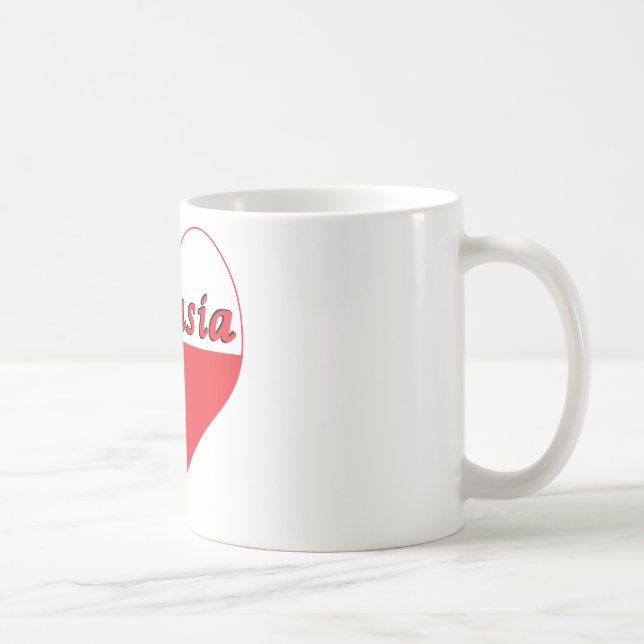 Babusia Polish Heart Coffee Mug (Right)
