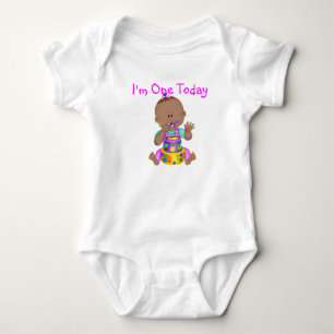 Baby 1st  Birthday African American GIRL  Tshirt