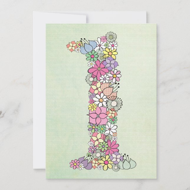 Baby 1st Birthday Party Custom Invite Invitation (Front)