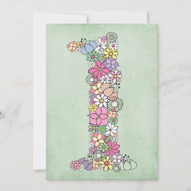 Baby 1st Birthday Party Custom Invite Invitation (Front)