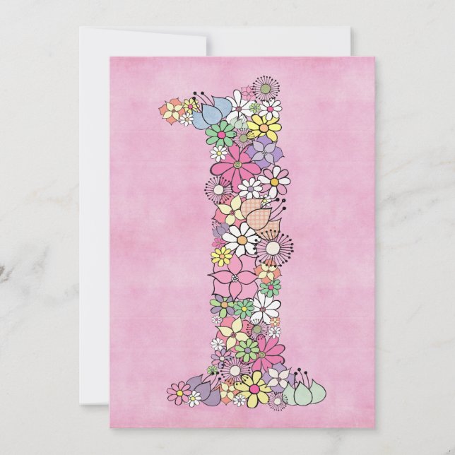 Baby 1st Birthday Party Custom Invite Invitation (Front)