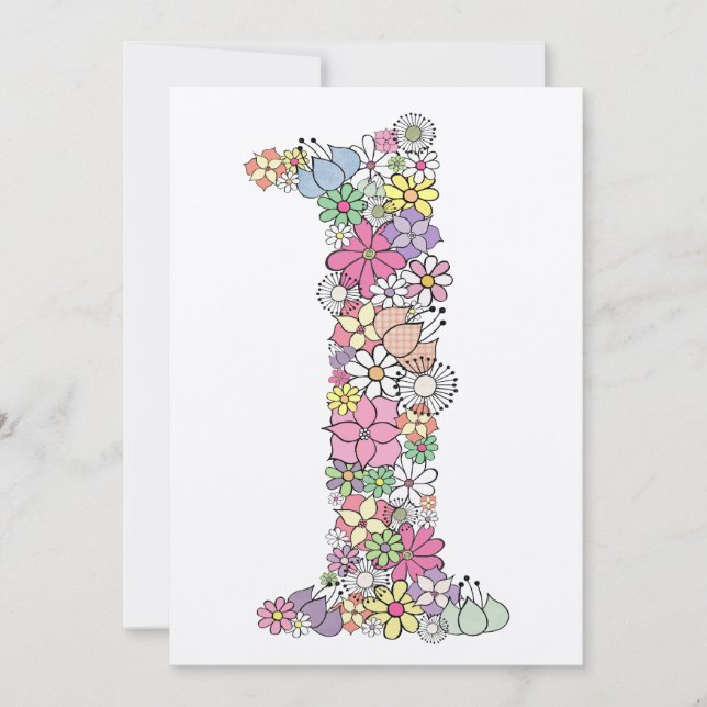 Baby 1st Birthday Party Custom Invite Invitation (Front)