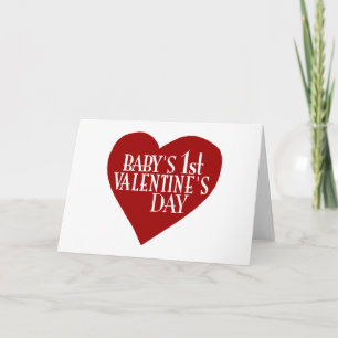 Baby 1st Valentine's Day Holiday Card