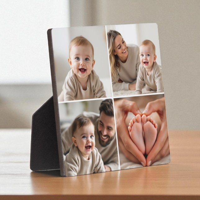 Baby 4 Photo Collage Picture Instagram Plaque (Creator Uploaded)