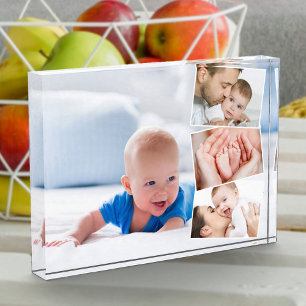 Baby 4 Photo Collage Zigzag Photo Strip Block