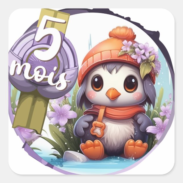 Baby - 5 months also square sticker (Front)