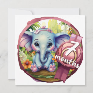 Baby - 7 months invitation