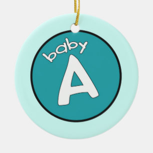 "Baby A" Personalised Ornament for Multiples