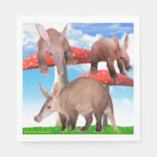Baby Aardvarks Childrens Party Napkins