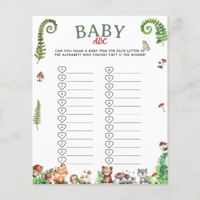 Baby ABC baby item game (Front)