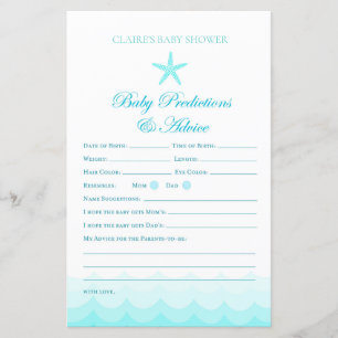 Baby Advice and Prediction - Baby Shower Game